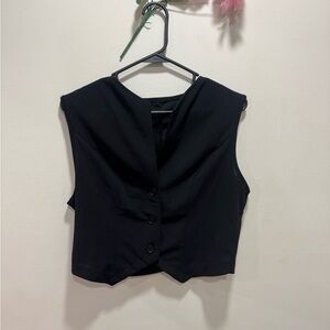 Elegant Black Women's Sleeveless Top